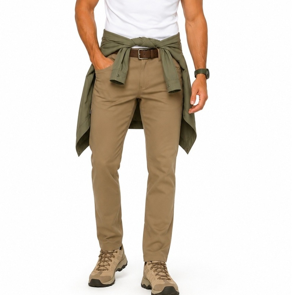 BYLT Basics Men's Everyday Slim Fit Straight Leg Khaki Pants 2.0 Tan Size 38